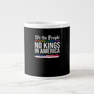 No Kings Day Classic Patriotic Style Large Coffee Mug
