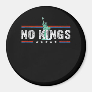 No Kings Day Retro Classic Design Magnet