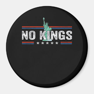 No Kings Day Retro Classic Design Magnet