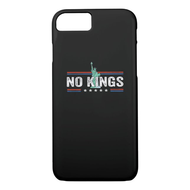 No Kings Day Retro Graphic Case-Mate iPhone Case (Back)