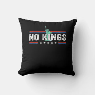 No Kings Day Retro Graphic Cushion