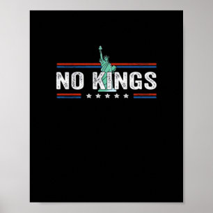 No Kings Day Retro Graphic Poster