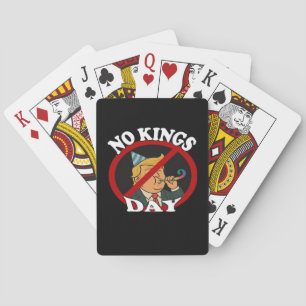 No Kings Day Vintage Classic Graphic Playing Cards