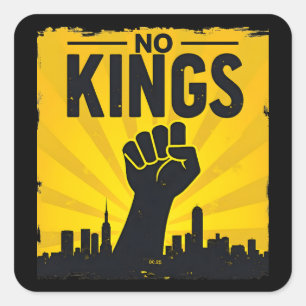 No Kings (DC Edition) Square Sticker