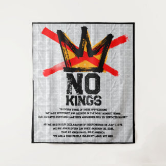 NO KINGS Declaration of Independence AGAIN  Tapestry