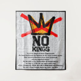 NO KINGS Declaration of Independence AGAIN  Tapestry