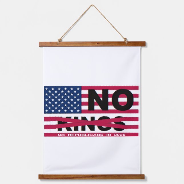 NO KINGS HANGING TAPESTRY (Front)
