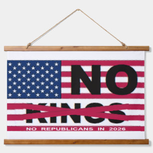 NO KINGS HANGING TAPESTRY