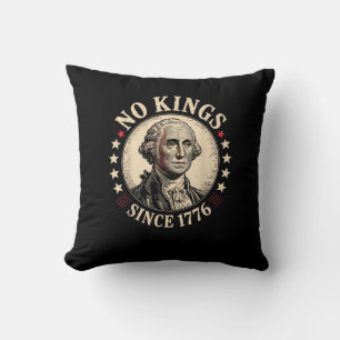 No Kings In America 1776 Freedom Retro Classic Cushion