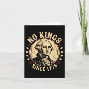 No Kings In America 1776 Save Democracy United Sta Card