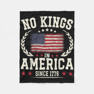 No Kings In America 1776 Save Democracy United Sta Fleece Blanket