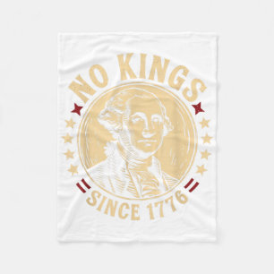 No Kings In America 1776 Save Democracy United Sta Fleece Blanket