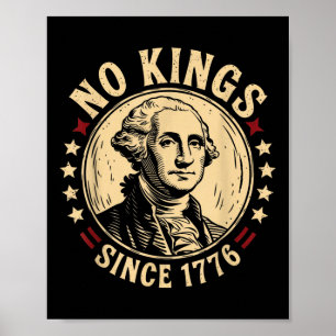 No Kings In America 1776 Save Democracy United Sta Poster