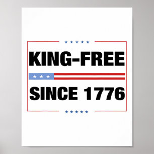 No Kings In America 1776 Save Democracy United Sta Poster