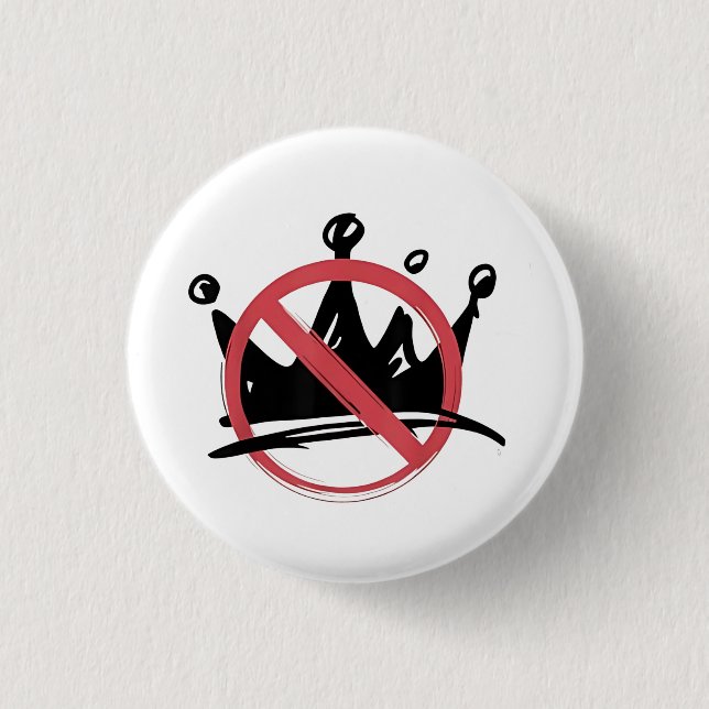 No Kings In America 2025 4th of July  3 Cm Round Badge (Front)