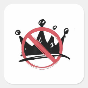 No Kings In America 2025 4th of July Square Sticker