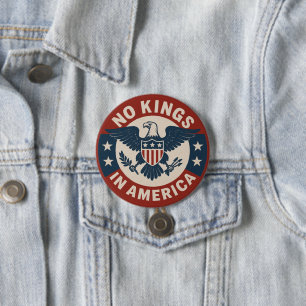 No Kings in America 7.5 Cm Round Badge