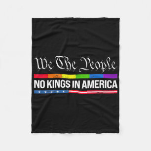 No Kings In America 7 Fleece Blanket