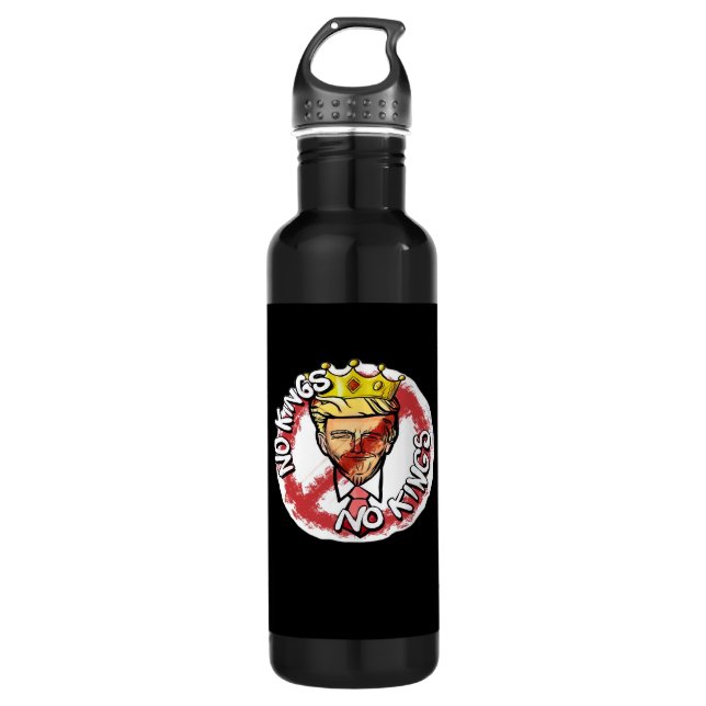 No Kings In America Anti Donald No Kings Day Class 710 Ml Water Bottle (Front)