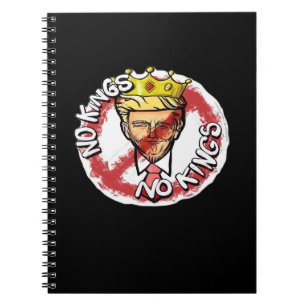 No Kings In America Anti Donald No Kings Day Class Notebook
