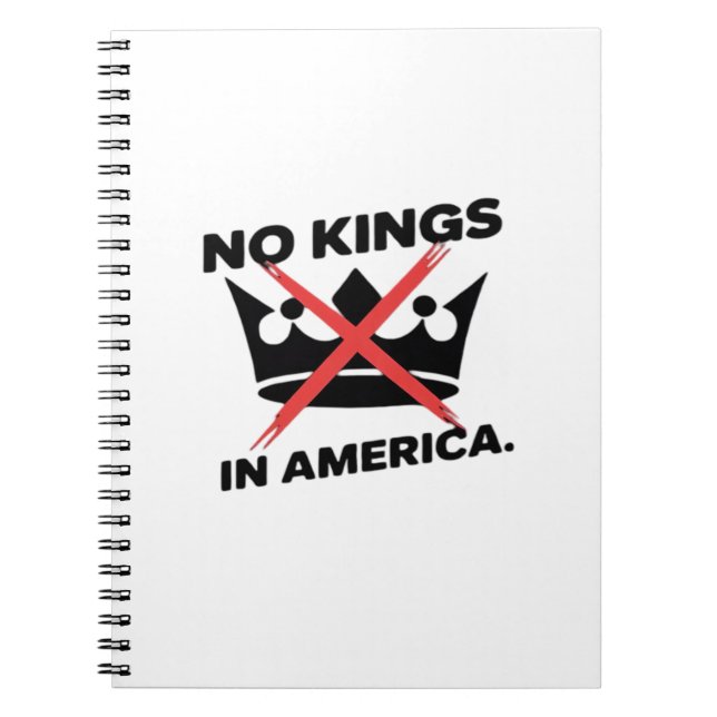 No Kings In America Anti Essential Retro Style Notebook (Front)