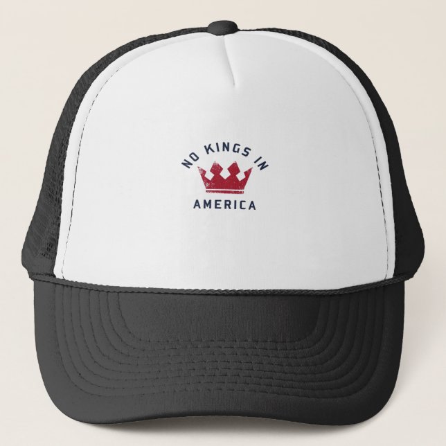 No Kings In America Anti Fascism USA Classic Trucker Hat (Front)