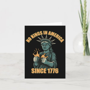 No Kings In America Anti Ice Trump Statue Of Liber Card