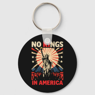 No Kings In America Anti Trump 3 Key Ring