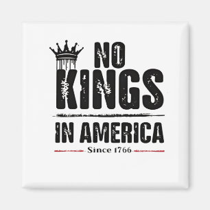 No Kings in America Anti Trump American Patriotic Magnet