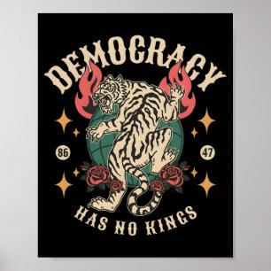 No Kings In America Anti Trump Feminist Lgbt Women Poster