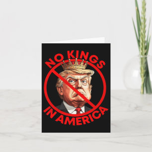 No Kings In America Anti Trump Protest  Card