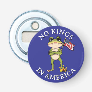 No Kings in America Anti-Trump Protest Large Bottle Opener