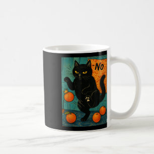 No Kings In America Black Cat Political Anti Trump Coffee Mug