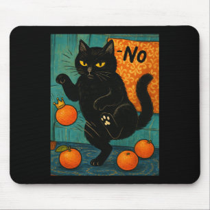No Kings In America Black Cat Political Anti Trump Mouse Pad
