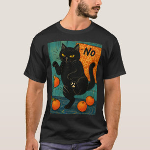 No Kings In America Black Cat Political Anti Trump T-Shirt