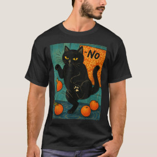No Kings In America Black Cat Political Anti Trump T-Shirt