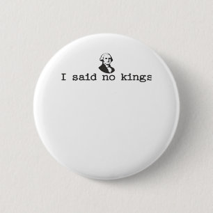 No Kings In America Bold Casual 6 Cm Round Badge