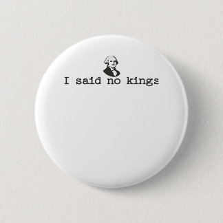 No Kings In America Bold Casual 6 Cm Round Badge