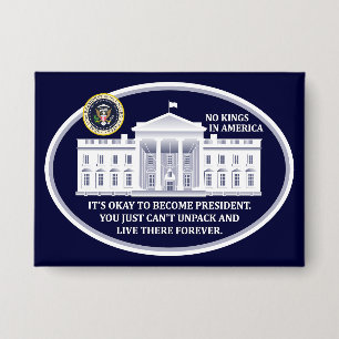No Kings in America Button