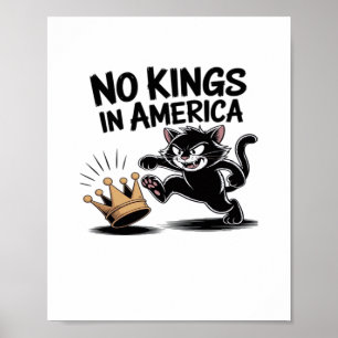 No Kings In America Classic Bold Casual Poster