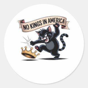 No Kings In America Classic Creative Style Classic Round Sticker