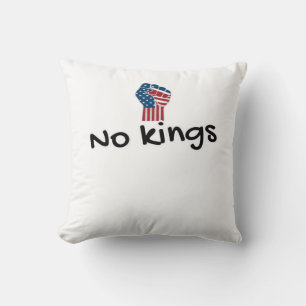 No Kings In America Classic Minimal Clean Cushion
