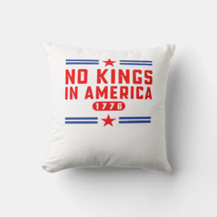No Kings In America Classic Minimal Clean Cushion