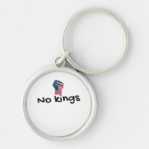 No Kings In America Classic Minimal Clean Key Ring