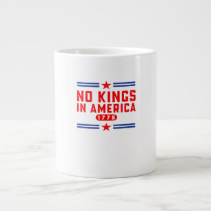 No Kings In America Classic Minimal Clean Large Coffee Mug
