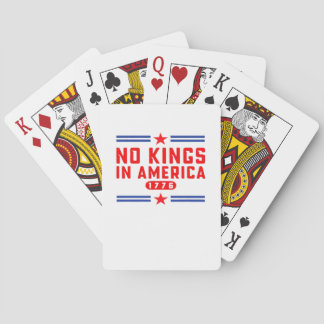 No Kings In America Classic Minimal Clean Playing Cards