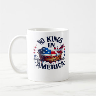 No Kings In America Classic Retro Cool Coffee Mug