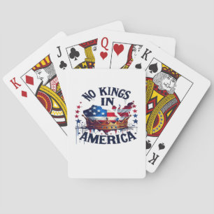 No Kings In America Classic Retro Cool Playing Cards
