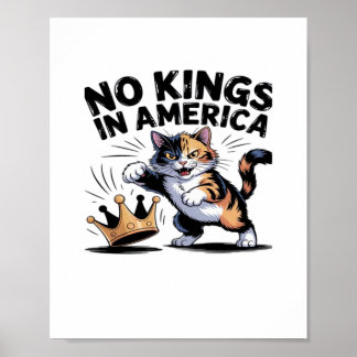 No Kings In America Classic Simple Clean Poster