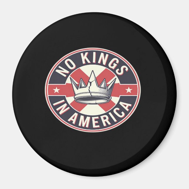 No Kings In America Creative Style Magnet (Front)
